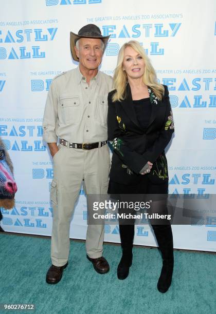 Director Emeritus of the Columbus Zoo Jack Hanna and musician Nancy Wilson, wearing a jacket by Stella McCartney, attend the Greater Los Angeles Zoo...
