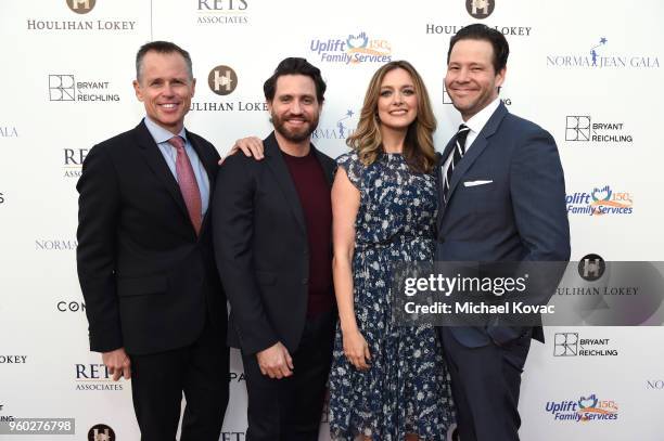 Chris Andrews, Edgar Ramirez, Erica Hanson, and Ike Barinholtz attend Uplift Family Services at Hollygrove's 7th Annual Norma Jean Gala Presented By...