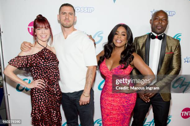 Carrie Preston, Jack Kesy, Niecy Nash, and Jimmy Jean-Louis attend 'Claws' Season 2 Atlanta premiere at Regal Atlantic Station on May 19, 2018 in...