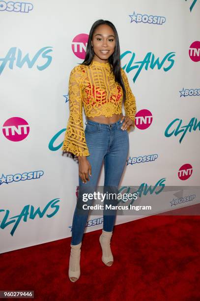 Actress Ashley Love-Mills attends 'Claws' Season 2 Atlanta premiere at Regal Atlantic Station on May 19, 2018 in Atlanta, Georgia.