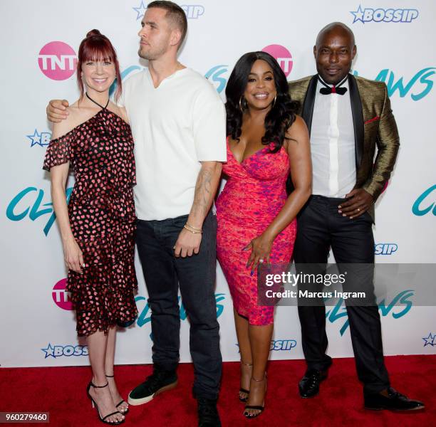 Carrie Preston, Jack Kesy, Niecy Nash, and Jimmy Jean-Louis attend 'Claws' Season 2 Atlanta premiere at Regal Atlantic Station on May 19, 2018 in...