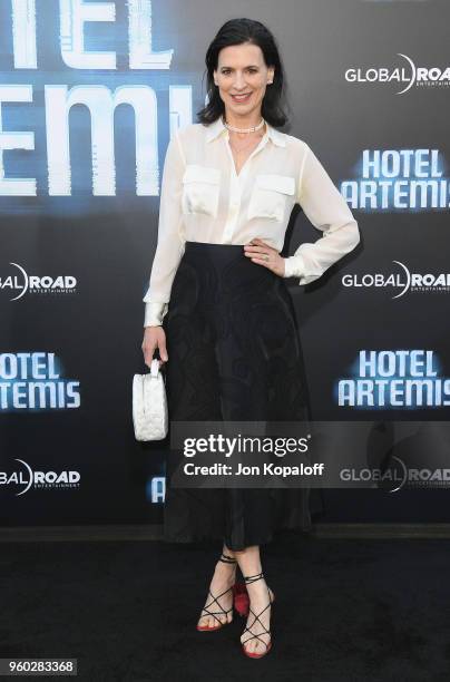 Perrey Reeves attends Global Road Entertainment's "Hotel Artemis" Premiere at Regency Village Theatre on May 19, 2018 in Westwood, California.