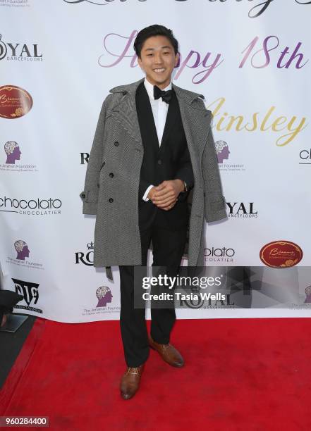 Brian Park attends actress Ainsley Ross birthday party benefiting The Jonathan Foundation Upstairs At Vitellos on May 19, 2018 in Studio City,...