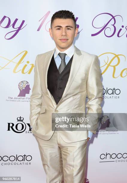 Michael Salas attends actress Ainsley Ross birthday party benefiting The Jonathan Foundation Upstairs At Vitellos on May 19, 2018 in Studio City,...