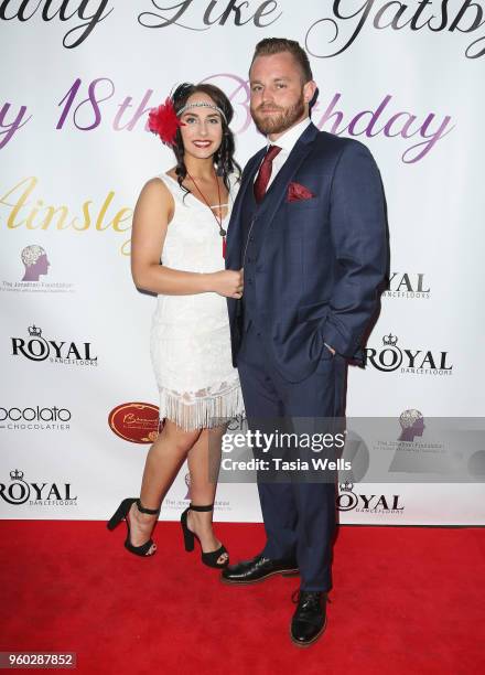 Cierra Mitchell and Dakotah Durante attend actress Ainsley Ross birthday party benefiting The Jonathan Foundation Upstairs At Vitellos on May 19,...