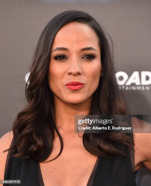 Actress Dania Ramirez attends the premiere of Global Road Entertainment's "Hotel Artemis" at Regency Village Theatre on May 19, 2018 in Westwood,...