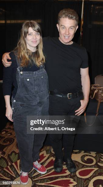 Actress Amber Benson and actor James Marsters attend WhedonCon 2018 held at Warner Center Marriott on May 19, 2018 in Woodland Hills, California.