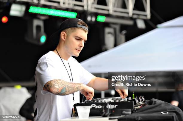 Mike Thomasias performs at Infield Fest prior to the 143rd Preakness Stakes at Pimlico Race Course on May 19, 2018 in Baltimore, Maryland.