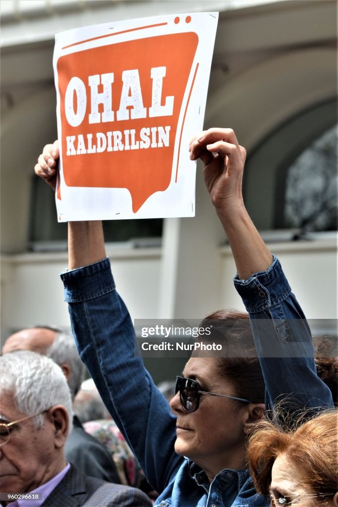 Protest on 1st Anniversary of Constitutional Referendum in Ankara