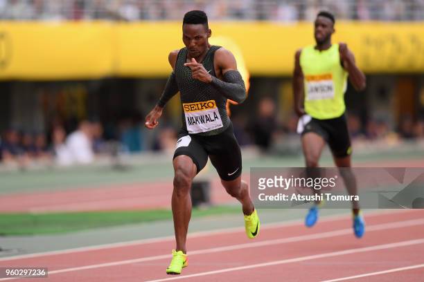Isaac Makwala of Botswana competes in the Men's 200m during the IAAF Golden Grand Prix at Yanmar Stadium Nagai on May 20, 2018 in Osaka, Japan.