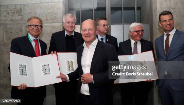 Deutsche Sporthilfe CEO Werner E. Klatten, federal minister of interior Horst Seehofer, federal finance minister Olaf Scholz, DFB president Reinhard...