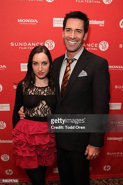 Actress Zoe Lister-Jones and Actor Matt Walton attend the "Armless" premiere at Yarrow Hotel Theater during 2010 Sundance Film Festival on January...