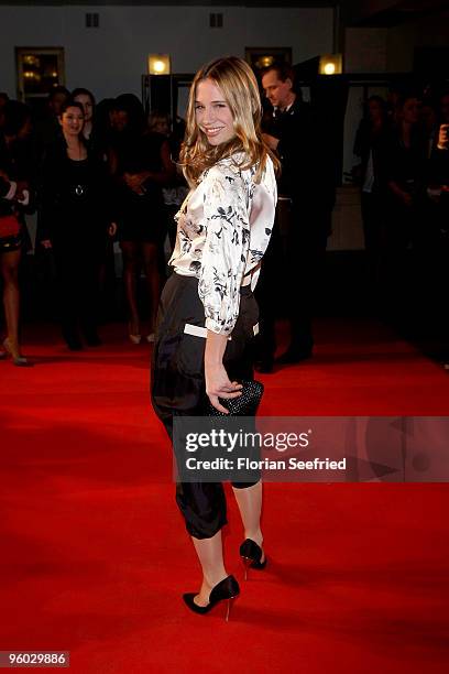 Nadeshda Brennicke arrives at the Michalsky Style Night at Friedrichstadtpalast on January 22, 2010 in Berlin, Germany.