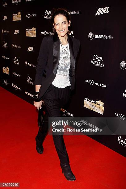 Bettina Zimmermann arrives at the Michalsky Style Night at Friedrichstadtpalast on January 22, 2010 in Berlin, Germany.