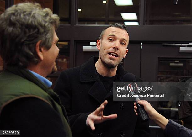 Actor Ben Affleck attends the "The Company Men" Premiere at Eccles Center Theatre during the 2010 Sundance Film Festival on January 22, 2010 in Park...