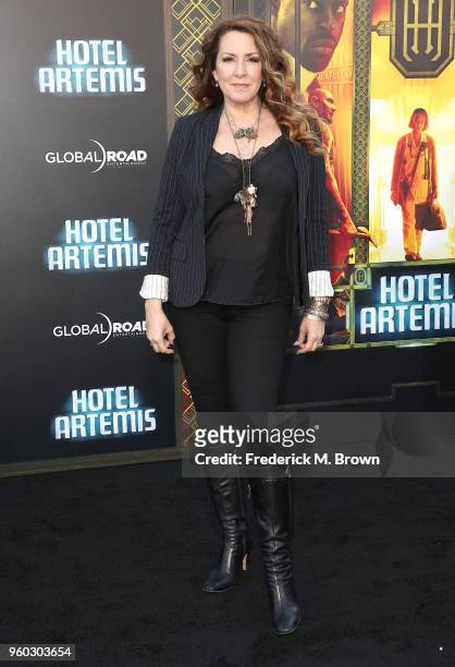 Actress Joely Fisher attends Global Road Entertainment's "Hotel Artemis" Premiere at the Regency Village Theatre on May 19, 2018 in Westwood,...