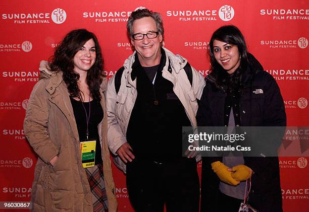 Director JJ Adler, writer Frank Bidart and Smriti Mundhva attend Shorts Program III at Library Center Theater during the 2010 Sundance Film Festival...