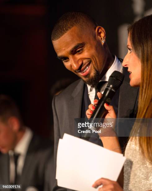 Kevin-Prince Boateng of Eintracht Frankfurt looks on during the Eintracht Frankfurt Cup Gala - DFB Cup Final 2018 on May 20, 2018 in Berlin, Germany.