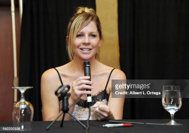 Actress Gigi Edgley attends WhedonCon 2018 held at Warner Center Marriott on May 19, 2018 in Woodland Hills, California.
