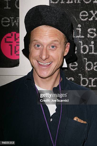 Actor Alan Tudyk attends the "Tucker & Dale vs.Evil" premiere at Library Center Theater during the 2010 Sundance Film Festival on January 22, 2010 in...