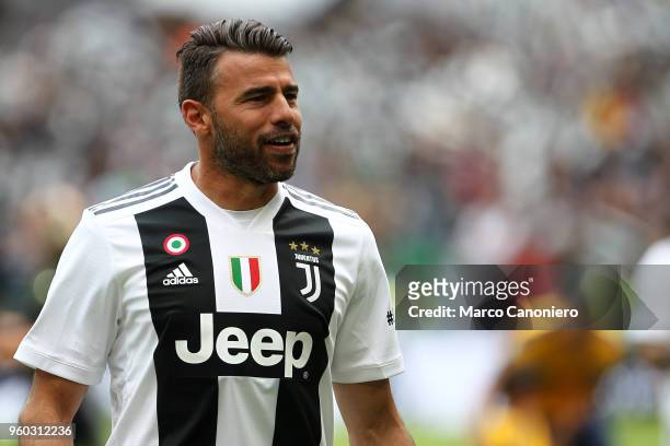 Andrea Barzagli of Juventus FC during the Serie A football match between Juventus FC and Hellas Verona Fc. Juventus Fc wins 2-1 over Hellas Verona fc.