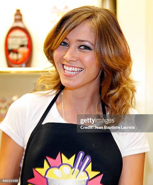 Tami Farrell launches her milkshake at Millions of Milkshakes on January 22, 2010 in Los Angeles, California.