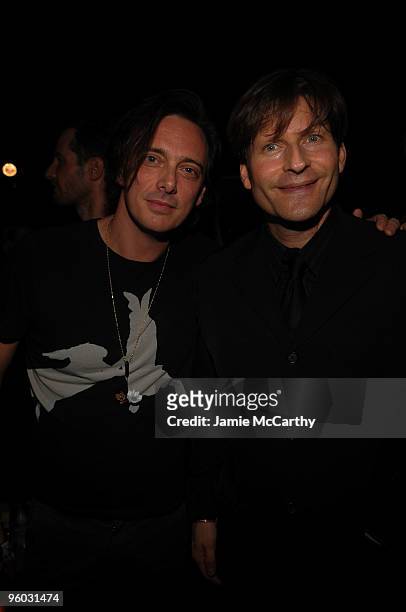 Musician Donovan Leitch and actor Crispin Glover attend the Tao Lounge at The Lift on January 22, 2010 in Park City, Utah.