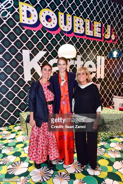 Lorenza Luti, JJ Martin and Raphaela Polini attend La DoubleJ x Kartell at Kartell Flagship Store New York on May 19, 2018 in New York City.
