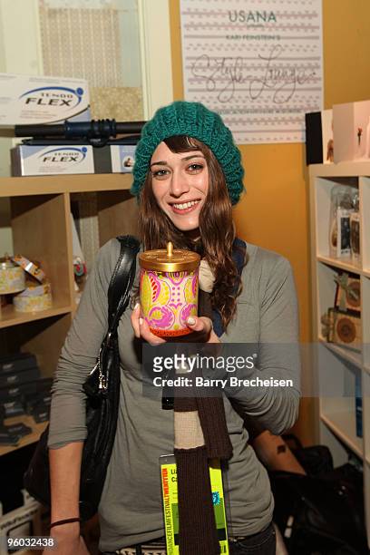 Actress Lizzy Caplan attends the Kari Feinstein Style Lounge Day 1 on January 22, 2010 in Park City, Utah.