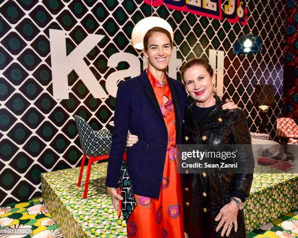 Martin and Donatella Rosso attend La DoubleJ x Kartell at Kartell Flagship Store New York on May 19, 2018 in New York City.