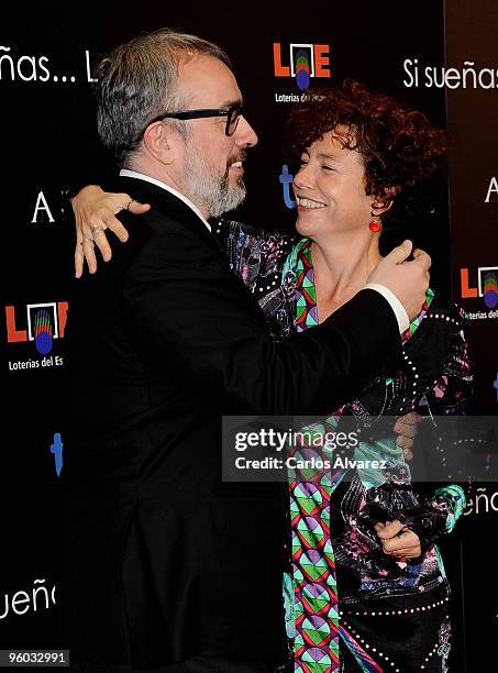 Spanish directors Alex de la Iglesia and Iciar Bollain attend the Goya Cinema Awards Nominated Gala at Casa de Correos on January 23, 2010 in Madrid,...