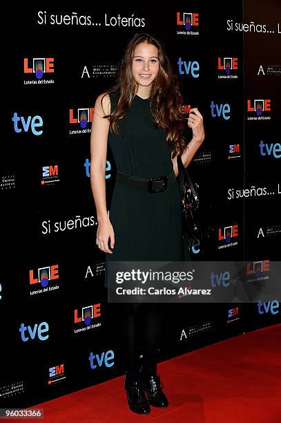 Spanish actress Irene Escolar attends the Goya Cinema Awards Nominated Gala at Casa de Correos on January 23, 2010 in Madrid, Spain.