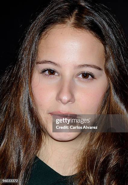 Spanish actress Irene Escolar attends the Goya Cinema Awards Nominated Gala at Casa de Correos on January 23, 2010 in Madrid, Spain.