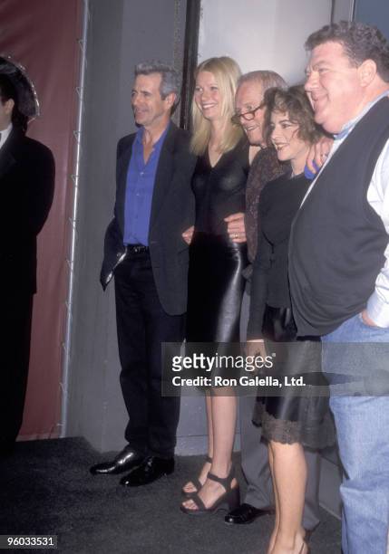 Actor James Naughton, actress Gwyneth Paltrow, actor Paul Newma, actress Stockard Channing and actor George Wendt attend the The Blue Light Theater...