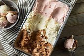 Homemade Neopolitan Ice Cream