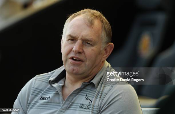 Dean Richards, the Newcastle Falcons director of rugby looks on during the Aviva Premiership Semi Final between Exeter Chiefs and Newcastle Falcons...
