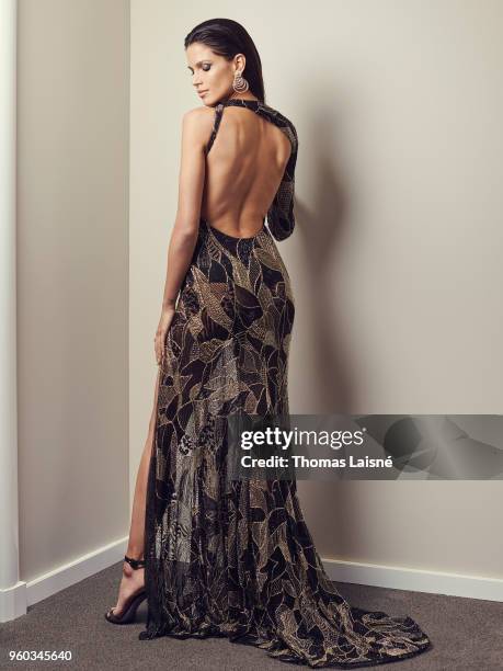 Model Raica Oliveira is photographed for Gala Croisette, on May, 2018 in Cannes, France. . .