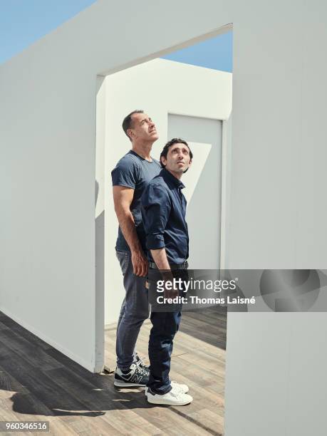 Filmmaker Matteo Garrone and actor Marcello Fonte are photographed for Gala Croisette, on May, 2018 in Cannes, France. . .