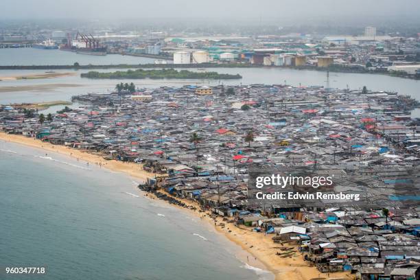 seaside community - monrovia liberia bildbanksfoton och bilder