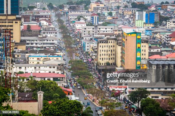 broad street - liberia stock pictures, royalty-free photos & images