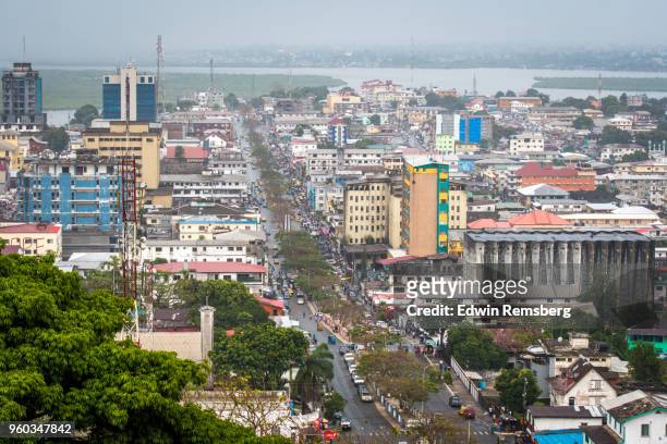downtown monrovia - liberia ストックフォトと画像