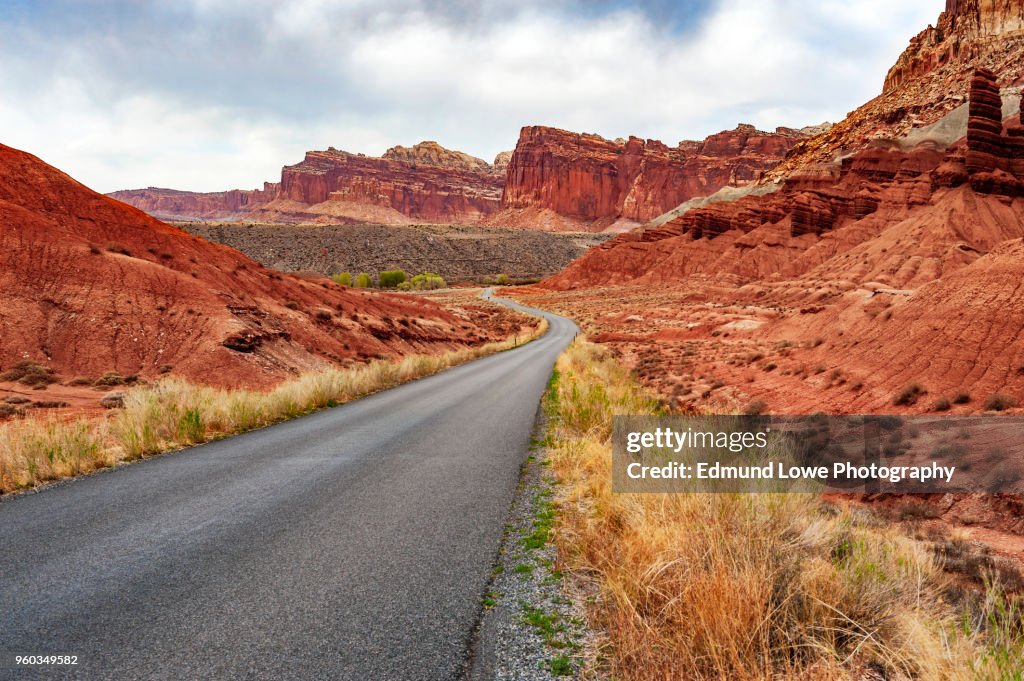 Scenic Drive in Capitol Reef National Park.