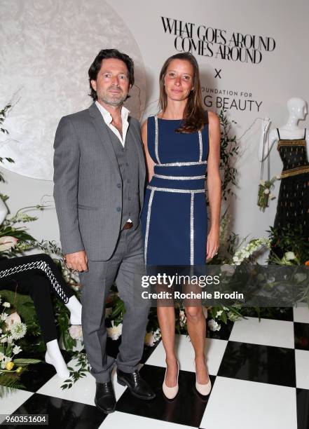 Bruno Laffite and Laetita Laffite attend The Foundation for Living Beauty Dinner Under the Stars on May 19, 2018 in Beverly Hills, California.