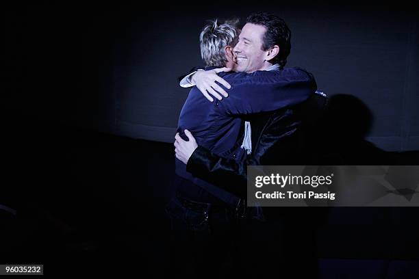 Designer Wolfgang Joop and producer Oliver Berben arrive at the Michalsky Style Night during the Mercedes-Benz Fashion Week Berlin Autumn/Winter 2010...