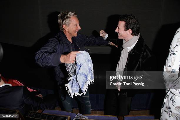 Designer Wolfgang Joop and producer Oliver Berben arrive at the Michalsky Style Night during the Mercedes-Benz Fashion Week Berlin Autumn/Winter 2010...