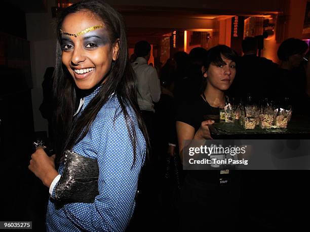 Model Sara Nuru arrives at the Michalsky Style Night during the Mercedes-Benz Fashion Week Berlin Autumn/Winter 2010 at the Friedrichstadtpalast on...