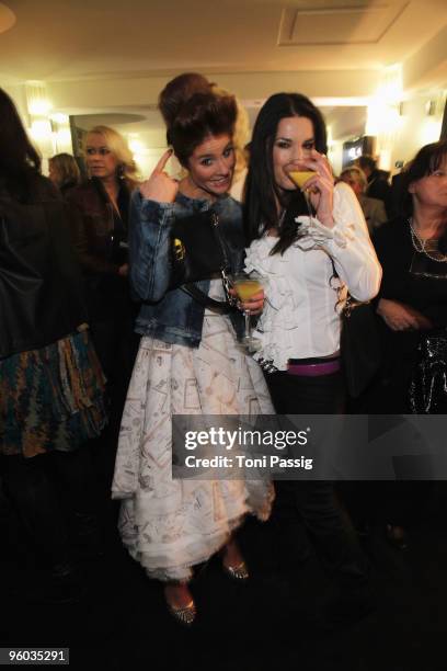 Mareile Hoeppner and Mariella von Faber Castell arrive at the Michalsky Style Night during the Mercedes-Benz Fashion Week Berlin Autumn/Winter 2010...