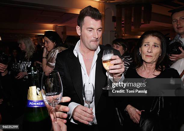 Designer Michael Michalsky and his mother Rosi arrive at the Michalsky Style Night during the Mercedes-Benz Fashion Week Berlin Autumn/Winter 2010 at...