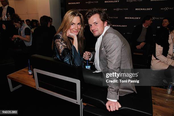 Actress Alexandra Kamp and Michael von Hassel arrive at the Michalsky Style Night during the Mercedes-Benz Fashion Week Berlin Autumn/Winter 2010 at...