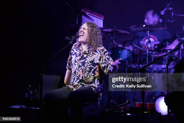 Musician "Weird Al" Yankovic performs onstage at the Fox Theater during his "Ridiculously Self-Indulgent, Ill-Advised Vanity Tour" on May 19, 2018 in...